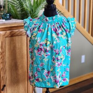 KUT form the kloth NWT Size Medium Mint Berry Summer Sleeveless Blouse